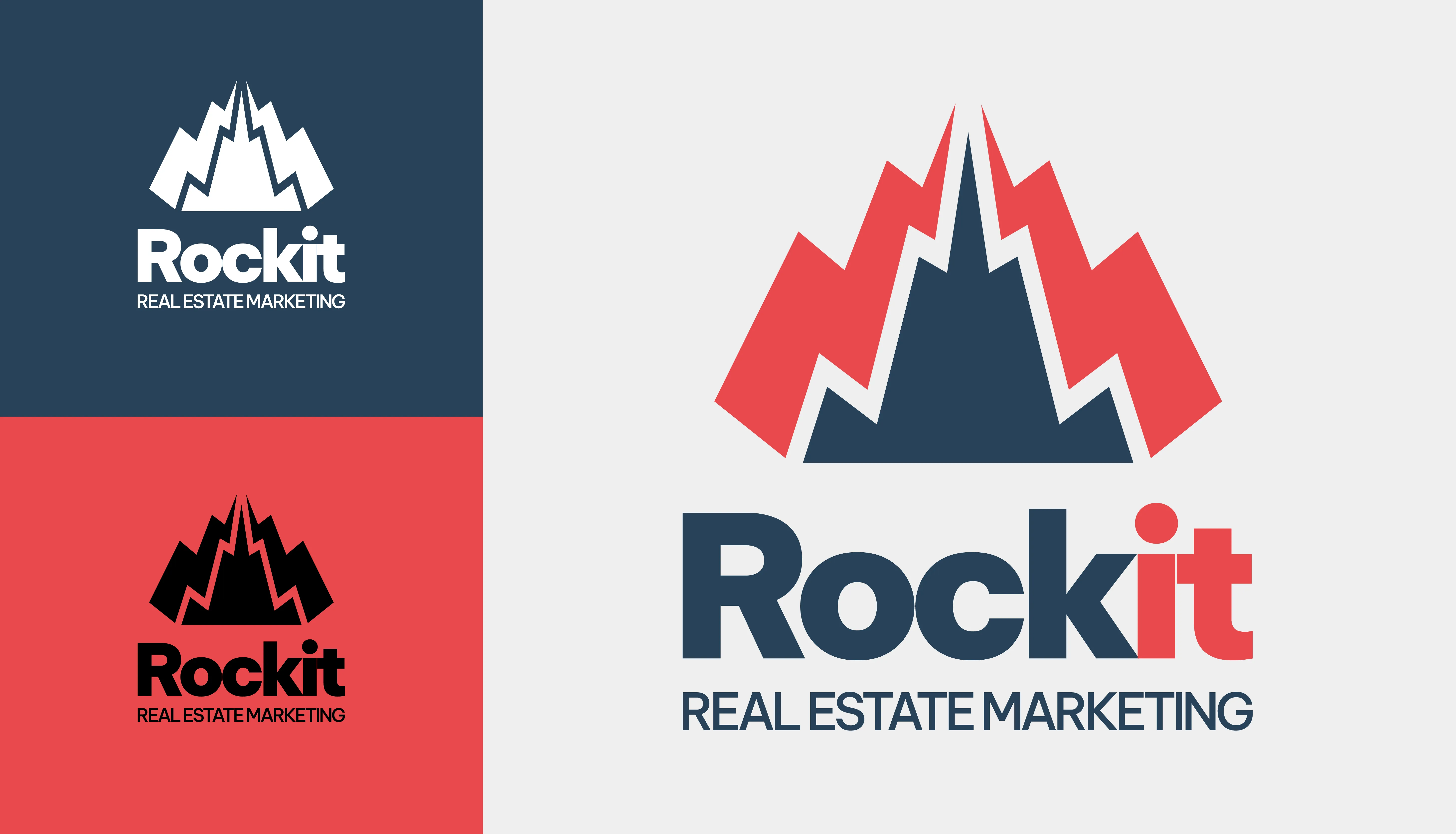 Il logo finale di Rockit: la vetta che è anche un edificio
